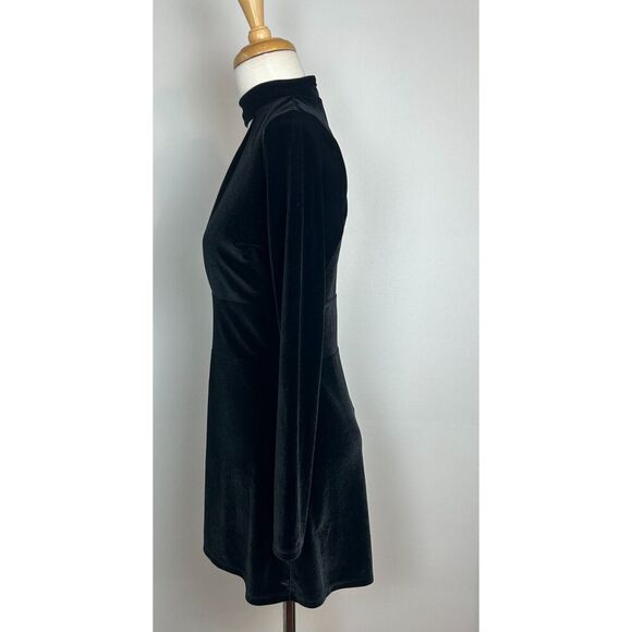 Vintage 90s Y2K Express Club Black Romper Shorts Coquette Fairy Grunge Whimsy S - Picture 2 of 5